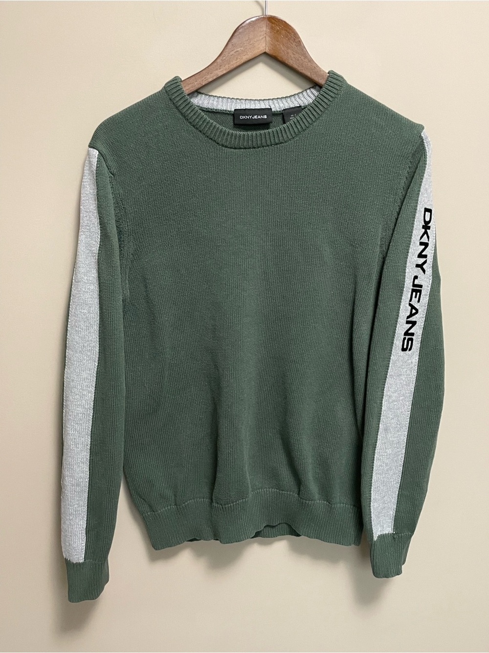 DKNY Jeans Y2K Green Crewneck Sweater Women’s Small